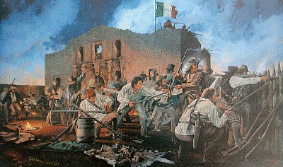 Painting of the Alamo
